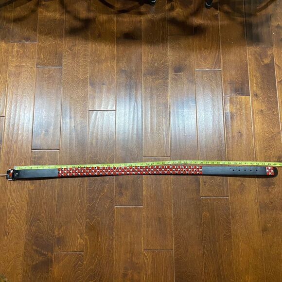 Unbranded Goth Vampire Metal Leather Black Red Silver Unisex One Size - Picture 4 of 5